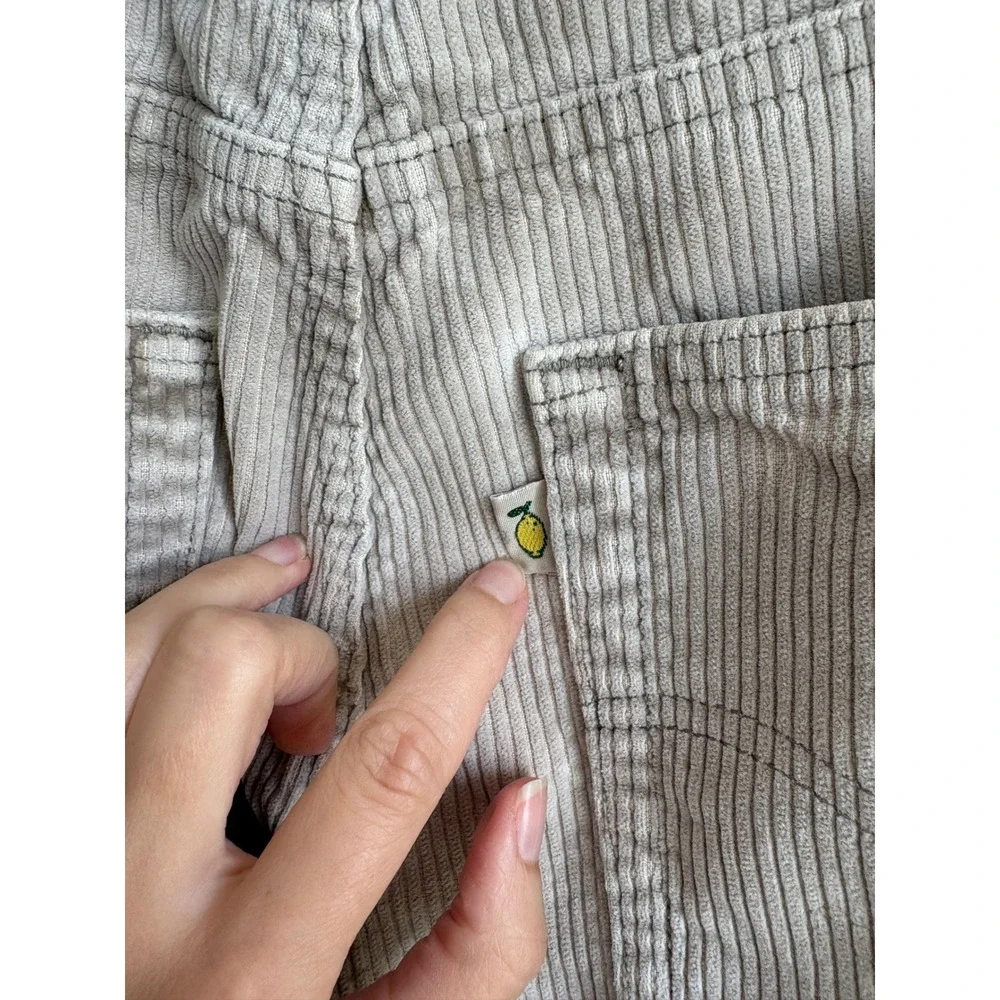 Levis Baggy Dad Corduroy Pants Tan Beige Mid Rise 31x30 Straight Leg